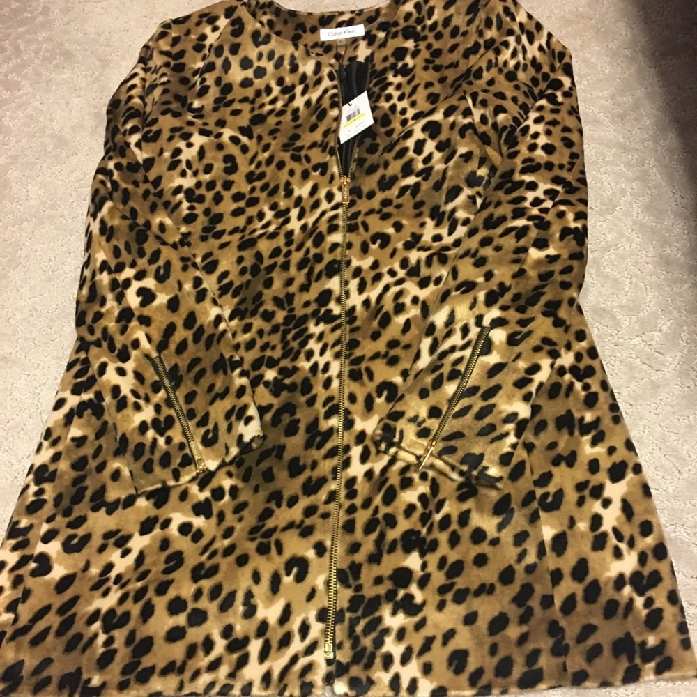 Calvin Klein Leopard Printed Jacket